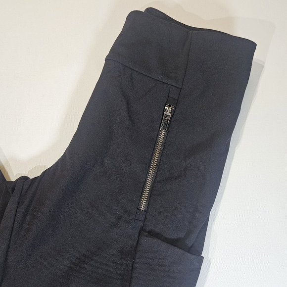 Athleta Jogging Pants Womems Size 2 Black Zip Pocket Phone Pocket Workout Bottom - Picture 3 of 8